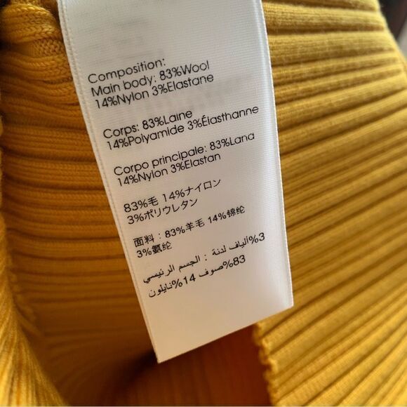 3.1 PHILLIP LIM GOLD RIBBED SLEEVELESS SWEATER - Picture 7 of 7